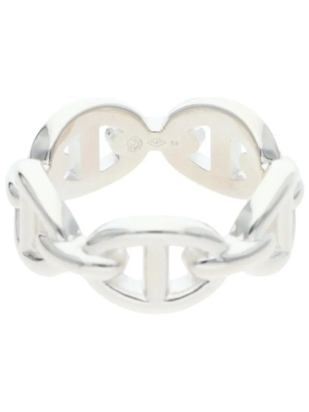 Hermes Chaine D'ancre Enchainee PM Silver Ring